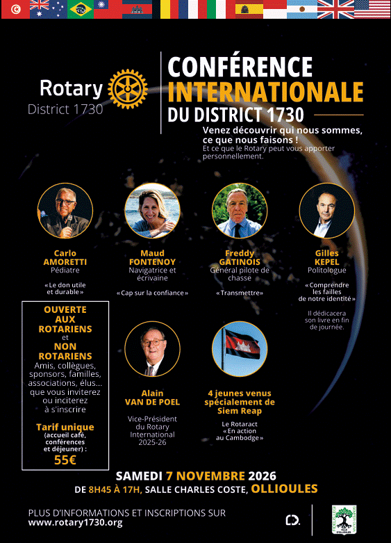 Affiche Conférence Internationale du District 1730